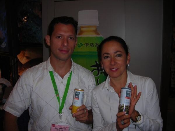 Photo unavailable. Beau and Rona of Ito En at the Summer Fancy Foods 2007 trade show.