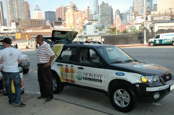 Photo unavailable. Image associated with the Honest Tea brand, titled as a sample car, at Summer Fancy Foods 2007.