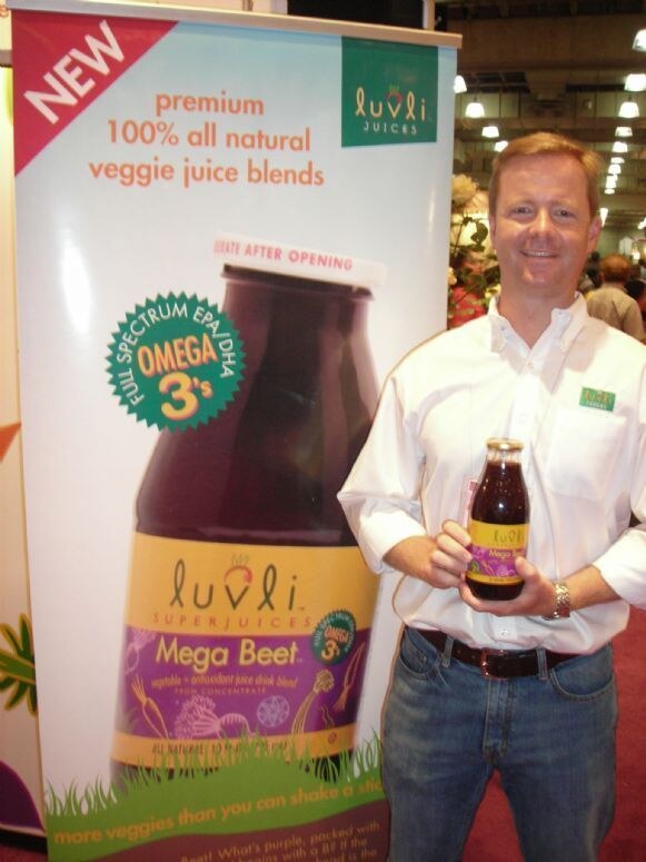 Photo unavailable. Karsten, associated with the Luvli brand, at the Summer Fancy Foods 2007 trade show.