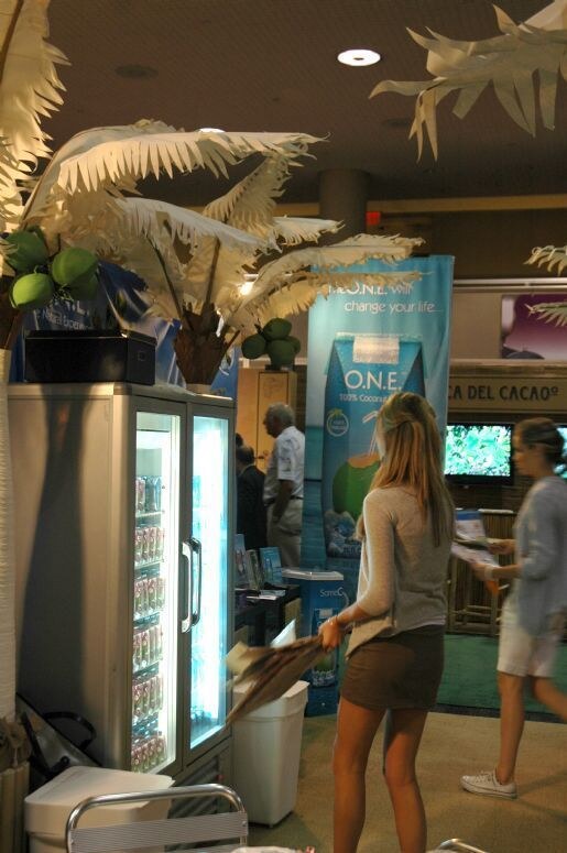 Photo unavailable. Image associated with the O.N.E. Coconut Water brand at the Summer Fancy Foods 2007 trade show.