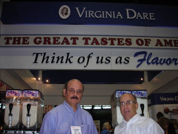 Anton and Joseph of Virginia Dare at the Virginia Dare exhibit at IFT 2007.