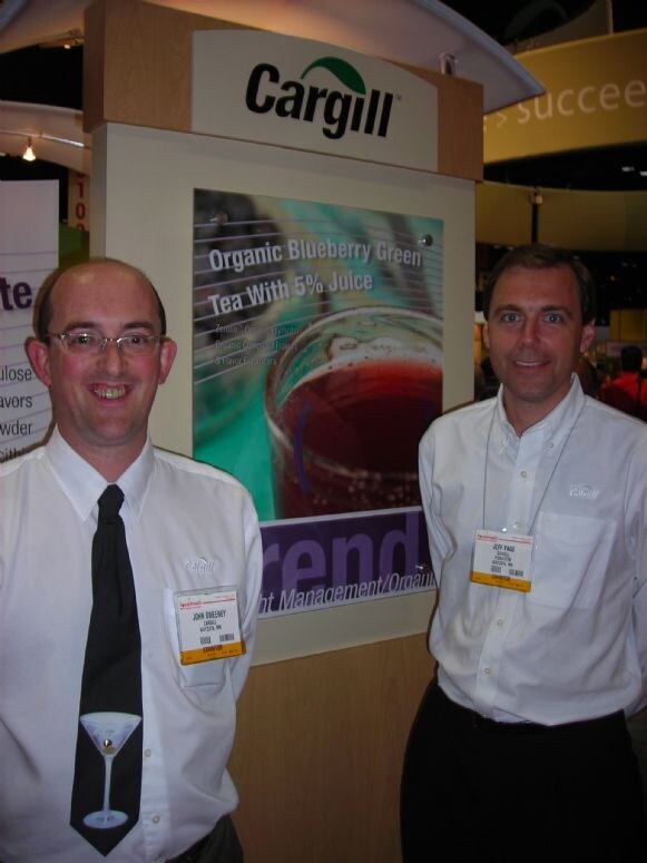 John Sweeney and Jeff Page of Cargill at the Cargill exhibit at IFT 2007.