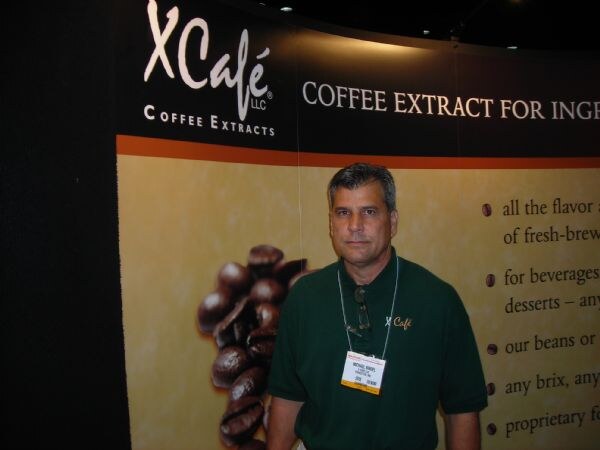 Michael Bindel of XCafe at the XCafe exhibit at IFT 2007.