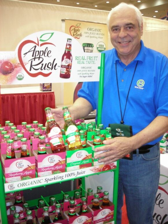 Bob Corr of Apple Rush at the company's display at Expo East 2007.