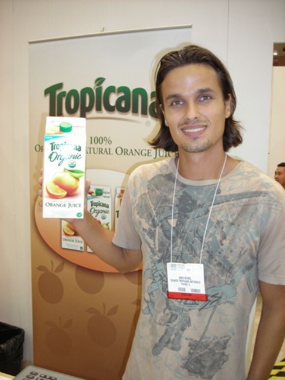 Photo unavailable. Brad Nickel of Tropicana at the Tropicana presence at Expo East 2007.