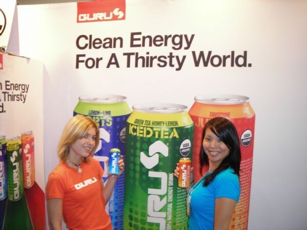 Brooke and Kim of Guru Energy at the Guru Energy exhibit at Expo East 2007.