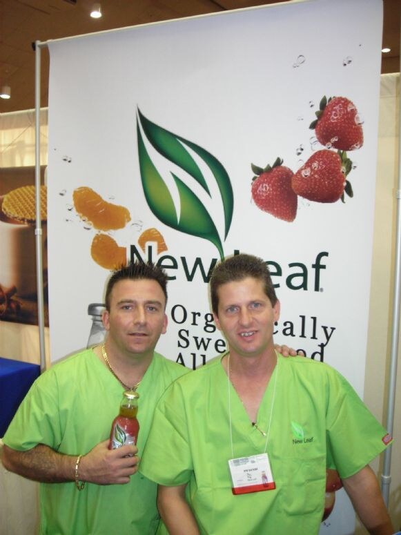 Photo unavailable. Clem Daly and Rob Watkins of New Leaf Tea are listed for this image from Expo East 2007.