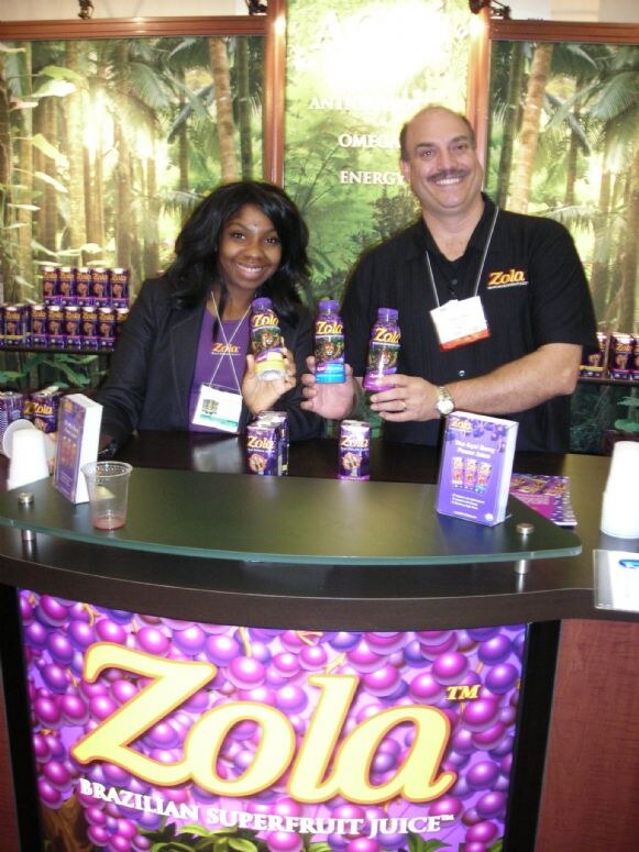 Photo unavailable. Crystal and Brian of Zola are listed as pictured at the Zola presence at Expo East 2007.