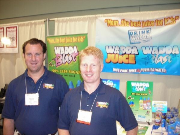 Photo unavailable. Jordan and Trent of Wadda Juice at Expo East 2007.