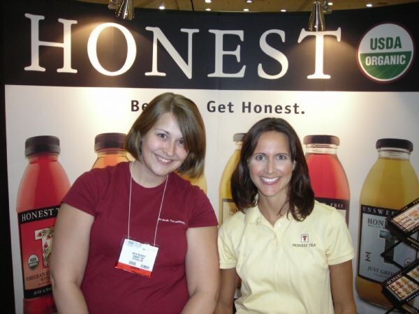 Kate Nichols and Kelly Cardomone of Honest Tea at Expo East 2007. The image is unavailable, so no further visual detail can be described.