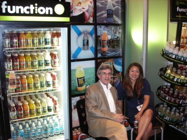 Annie and Barry of Function Drinks at the Function Drinks display at the NBWA 2007 trade show. The photo is unavailable, so the scene is described from the listed details.