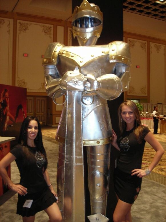 The Knight's Head exhibit at NBWA 2007. The photo is unavailable, so this is based on the listed brand and event.