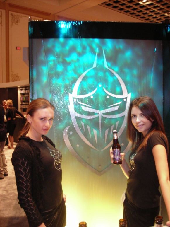 A second view of the Knight's Head exhibit at NBWA 2007. The photo is unavailable, so this is based on the listed brand and event.