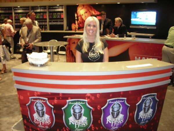 A third view of the Knight's Head exhibit at NBWA 2007. The photo is unavailable, so this is based on the listed brand and event.