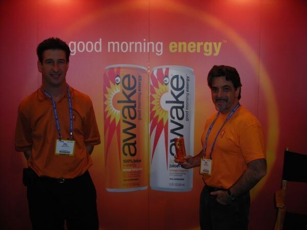 Bill Harrison and Jeff Damiano of Awake at the Awake exhibit at NACS 2007.