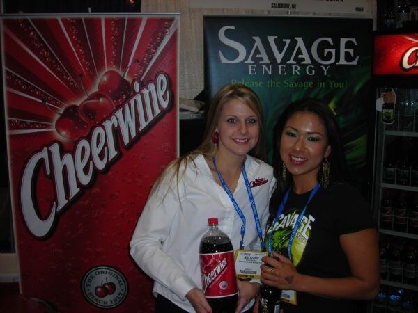 Brittany and Aria of Cheerwine at NACS 2007. The image is unavailable, so no further visual detail can be given.