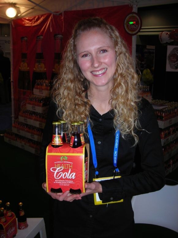 Health Cola display at NACS 2007. The photo is unavailable, so this is based on the listed brand and event.
