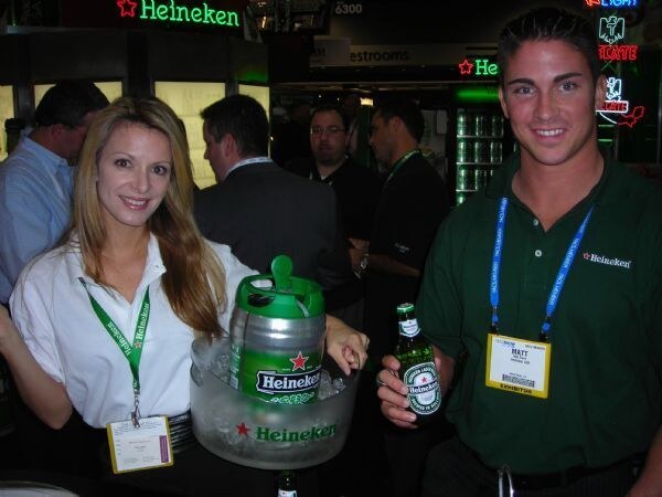 Heineken display at NACS 2007. The photo is unavailable, so this is based on the listed brand and event.