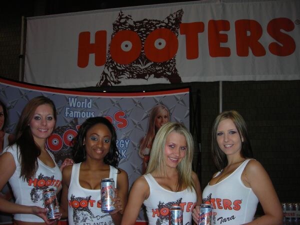 Hooters Energy display at NACS 2007. The photo is unavailable, so this is based on the listed brand and event.