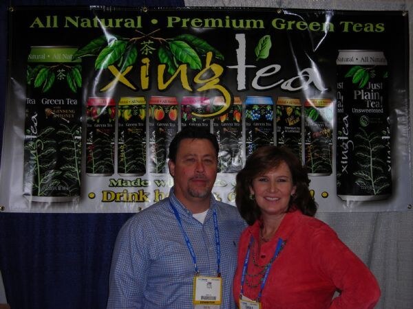 Photo unavailable. Jim and Carole of Xing Tea, associated with the Xing Tea exhibit at NACS 2007.