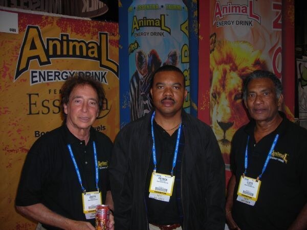 Joseph, Patrick and Lloyd of Animal Energy at the Animal Energy exhibit at NACS 2007.