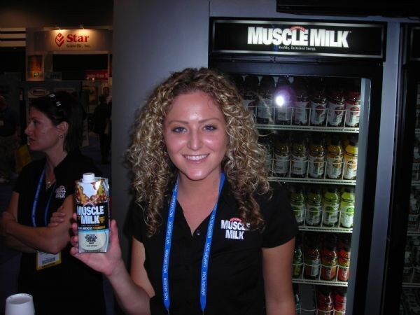 Photo unavailable. Laura Kyte of Muscle Milk is listed as pictured at the Muscle Milk exhibit at NACS 2007.