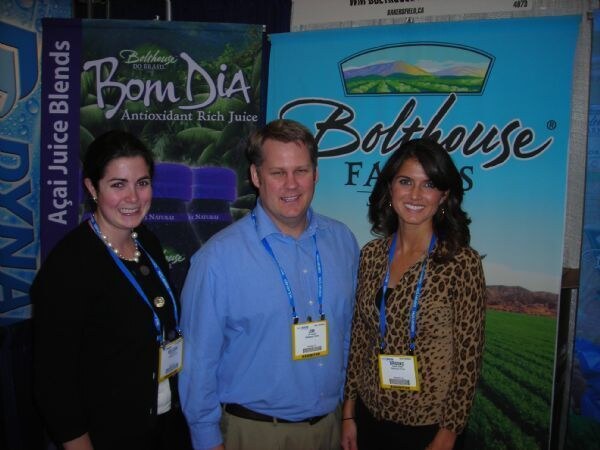 Melissa, Jim and Brooke of Bolthouse at the Bolthouse exhibit at NACS 2007.