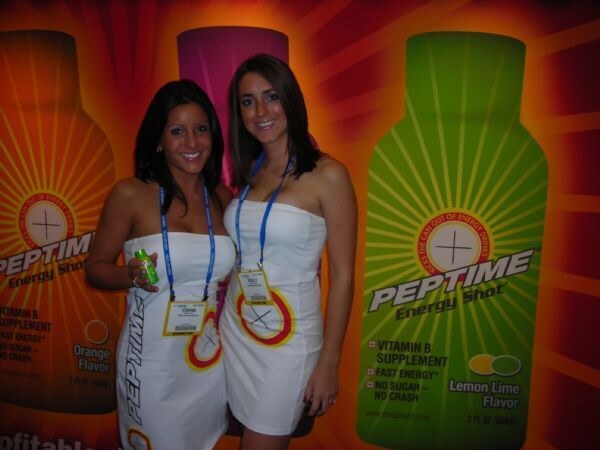 Photo unavailable. The image is listed as showing the Peptime Energy Shot exhibit at NACS 2007.