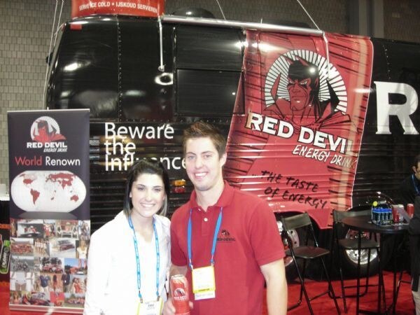 Red Devil Energy Drink display at the NACS 2007 trade show. The photo is unavailable, so this description is based on the listed brand and event.