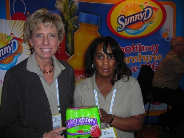 Photo unavailable. Sue and Kim, listed with the Sunny D Elations brand, at NACS 2007.