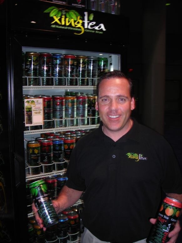 Photo unavailable. Tom Lebon of XingTea, associated with the XingTea exhibit at NACS 2007.