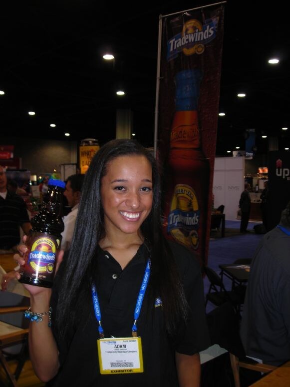 Photo unavailable. The image is an archived NACS 2007 photo associated with the brand Tradewinds Tea.