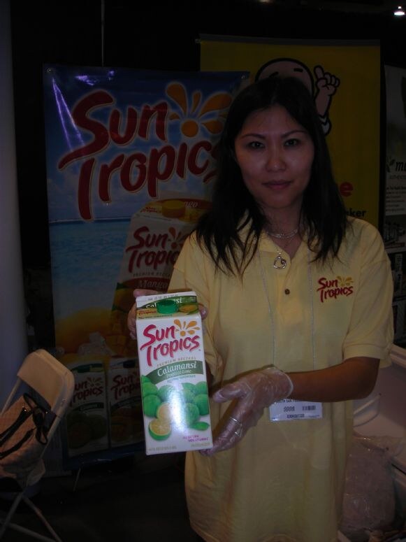 Angela Tang of Sun Tropics at the Sun Tropics booth during the Winter Fancy Food Show 2008. The photo is unavailable, so this is based on the listed details.