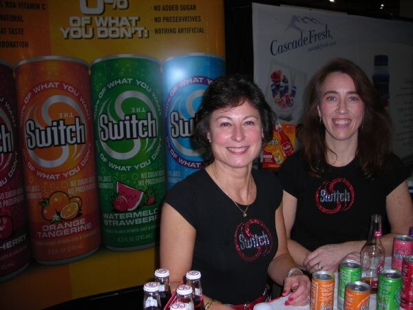 Cindy and Maura of The Switch at The Switch booth during the Winter Fancy Food Show 2008. The photo is unavailable, so this is based on the listed details.