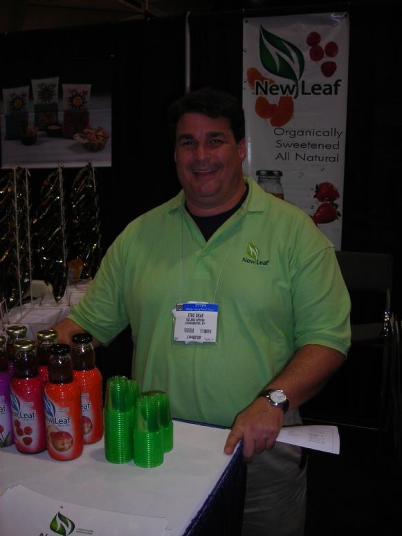 Eric Skae of New Leaf Tea at the Winter Fancy Food Show 2008. The image is unavailable, so no further visual detail is described.