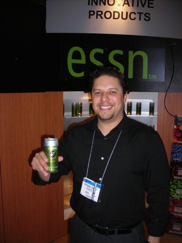 Fernando at the essn display at the Winter Fancy Food Show 2008.