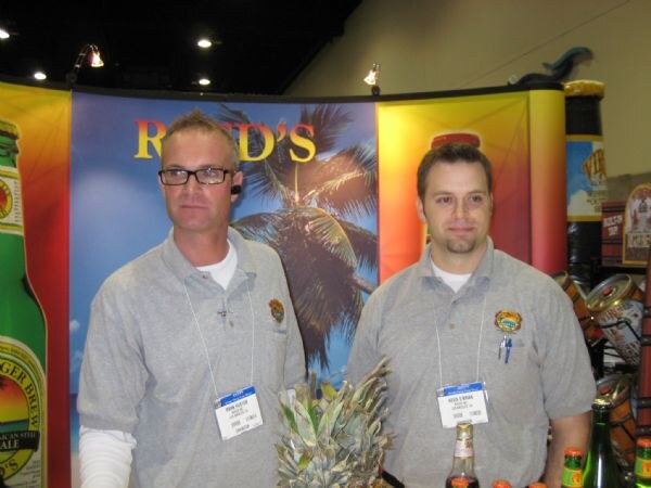 Mark Huston and Kevin O'Brian of Reed's at the Winter Fancy Food Show 2008. The image is unavailable, so no further visual detail is described.