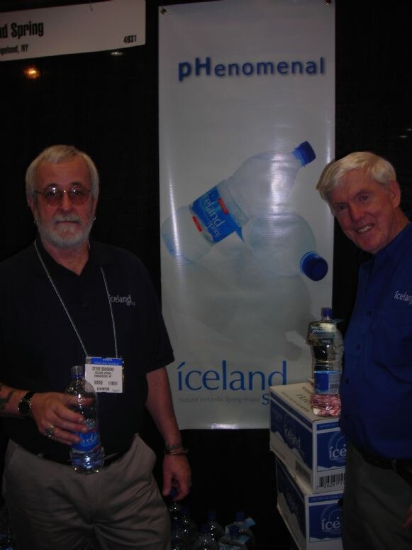 Photo unavailable. Steve and Jack of Iceland Spring at the Iceland Spring exhibit at Winter Fancy Food Show 2008.