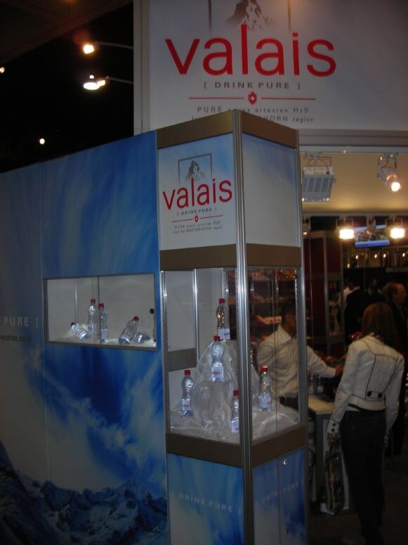 Valais display at the Winter Fancy Food Show 2008. The photo is unavailable, so this is based on the listed brand and event.