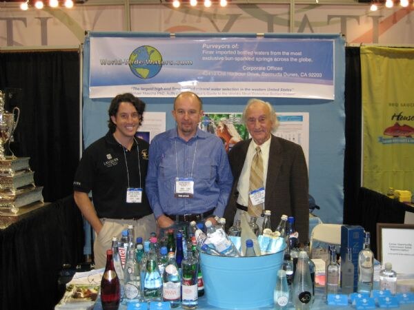 World Wide Waters at the Winter Fancy Food Show 2008. The photo is unavailable, so this description comes from the listed brand and event.