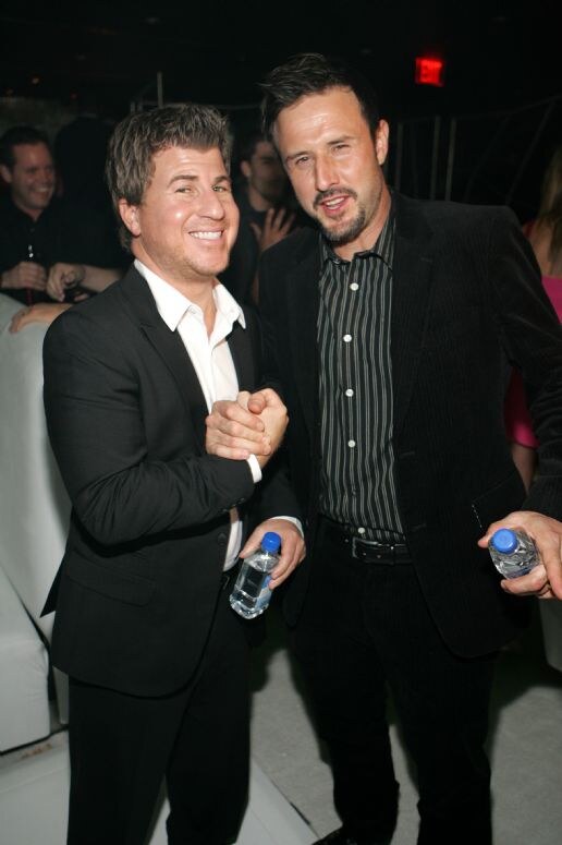 Jason Hervey and David Arquette at the le tourment vert TROY BORRUSO 2008 event. The photo is unavailable, so this description comes from the listed names and event.