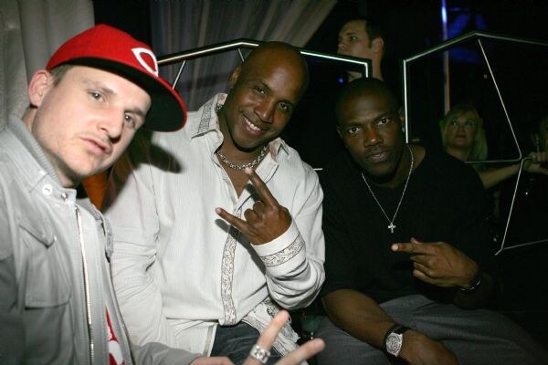 Rob Dyrdek, Barry Bonds and Terrell Owens at the le tourment vert TROY BORRUSO 2008 event. The photo is unavailable, so this description comes from the listed names and event.