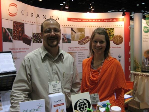 Jim Mitchell and Jenelle Ludwig Krause of Ciranda at the Ciranda exhibit at ATO-FF 2008.