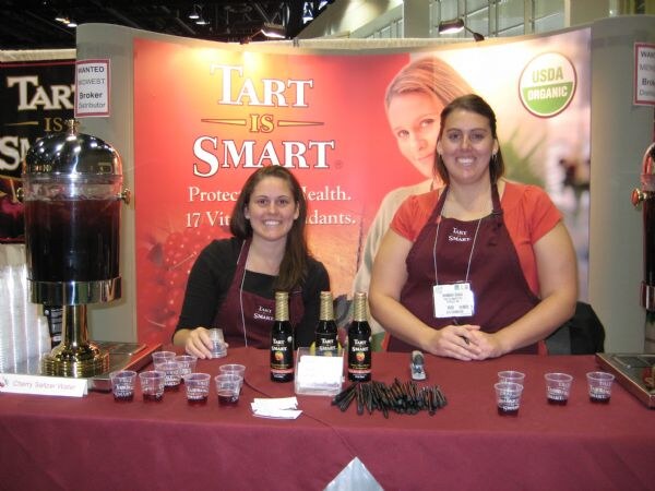 Kathryn Taylor and Hannah Shaw of Tart is Smart at the Tart is Smart exhibit at ATO-FF 2008.