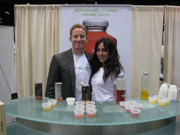 Richard Symington and Paloma Montero of Kaboom at the ATO-FF 2008 trade show. The photo is unavailable, so the scene is not described further.