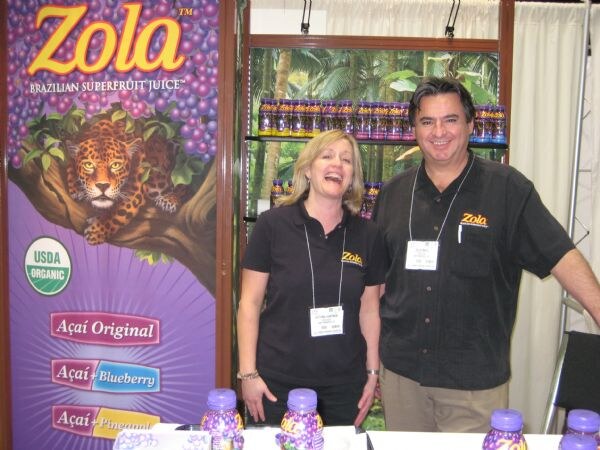 Victoria Hartman and Feliz Maez of Zola at the Zola exhibit at ATO-FF 2008.