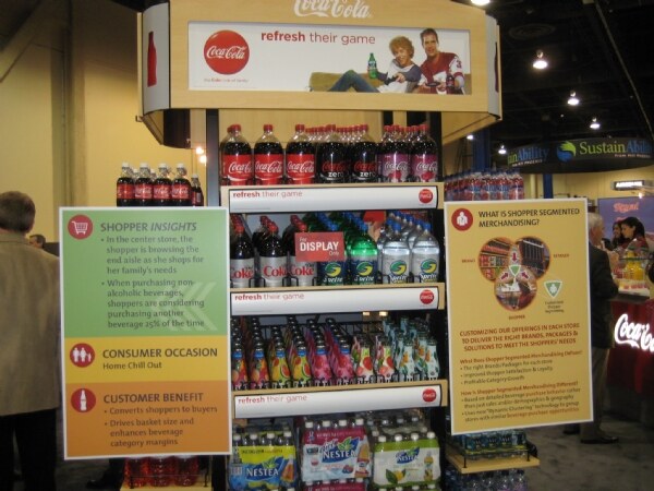 Coca-Cola presence at the FMI 2008 trade show.