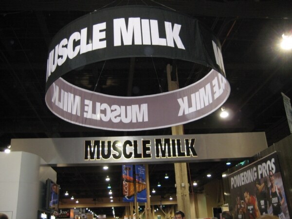 CytoSport and Muscle Milk display at the FMI 2008 trade show.