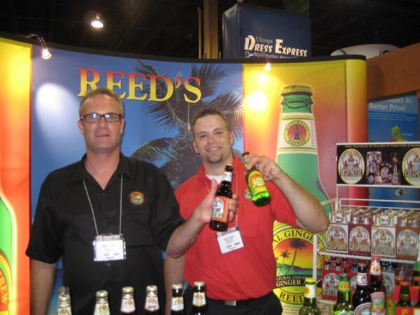 Photo unavailable. Mark Huston and Kevin O'Brien of Reed's at the FMI 2008 trade show.
