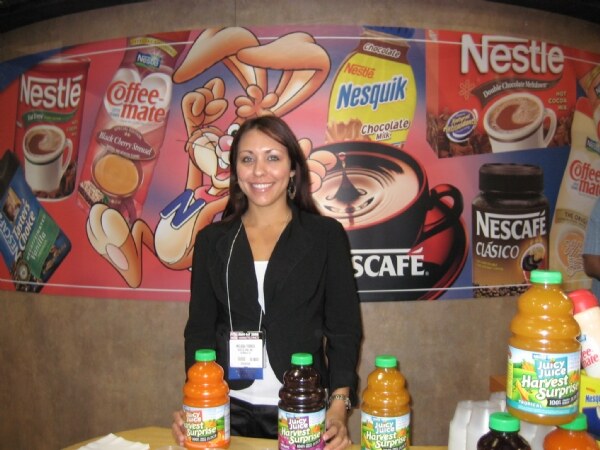 Photo unavailable. Melissa Torres of Nestle at the FMI 2008 trade show.